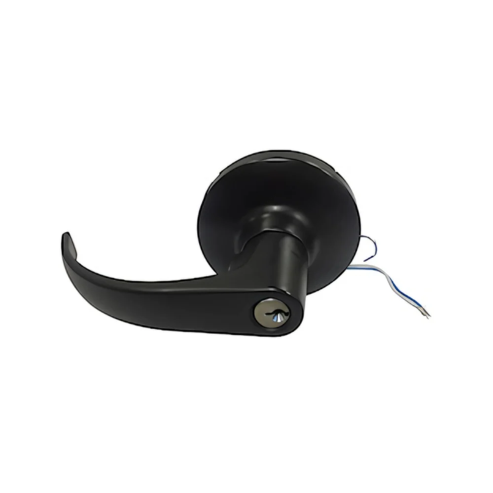 General Lock L180CE FSE 24VDC 613 C REX Grade 1 Electrified Storeroom Curved Lever Lockset (Dark Bronze)