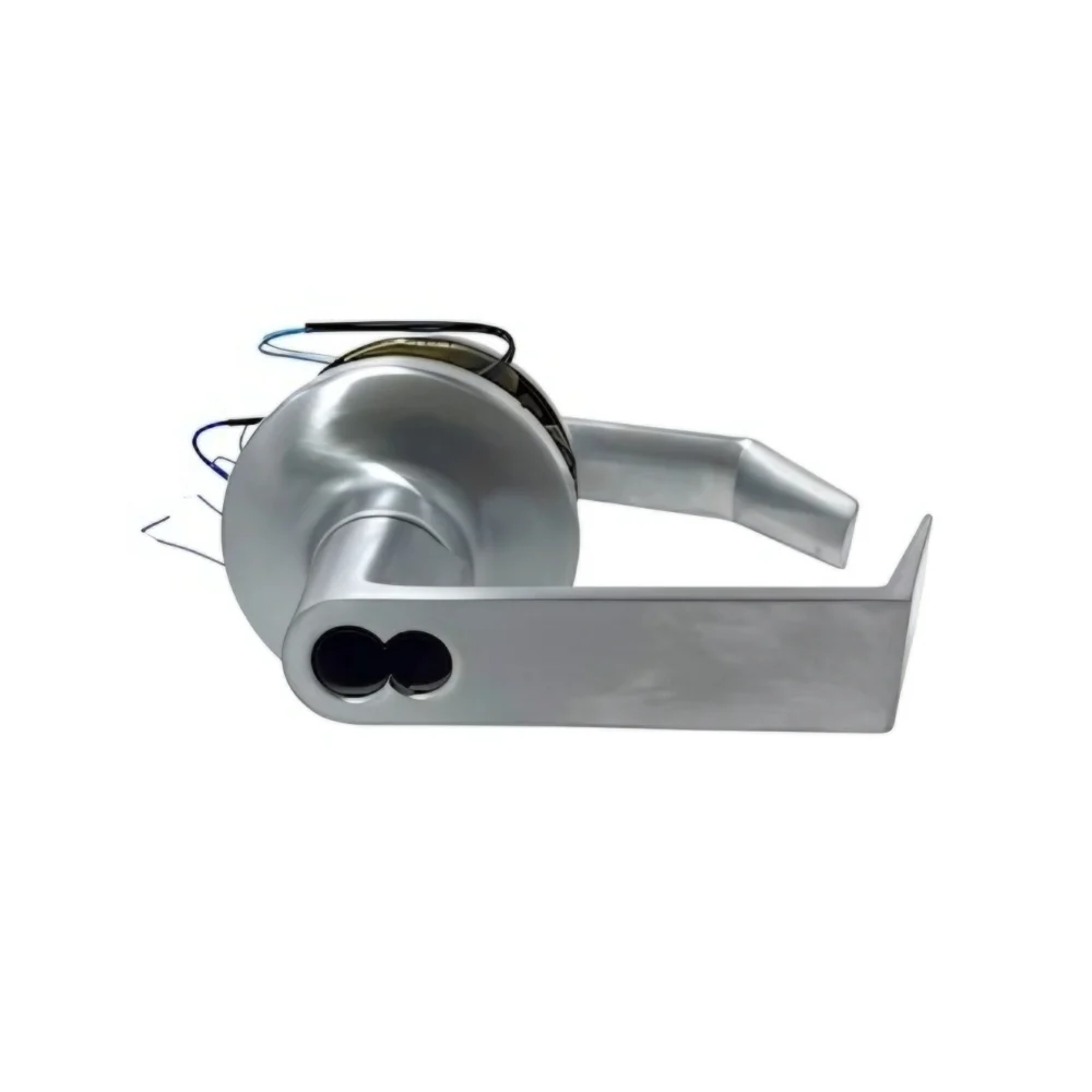 General Lock L180RE FSE 12VDC 626 LFIC REX Grade 1 Electrified Storeroom R-Lever Lockset (Satin Chrome)