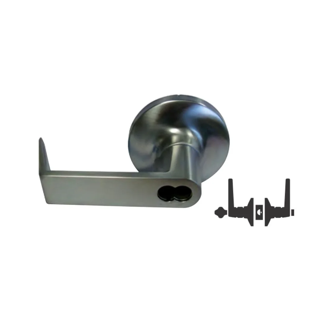General Lock LX153R 626 IC 234 S ANSI Grade 1 Mechanical Entrance Rigid Lever Lockset (Satin Chrome)
