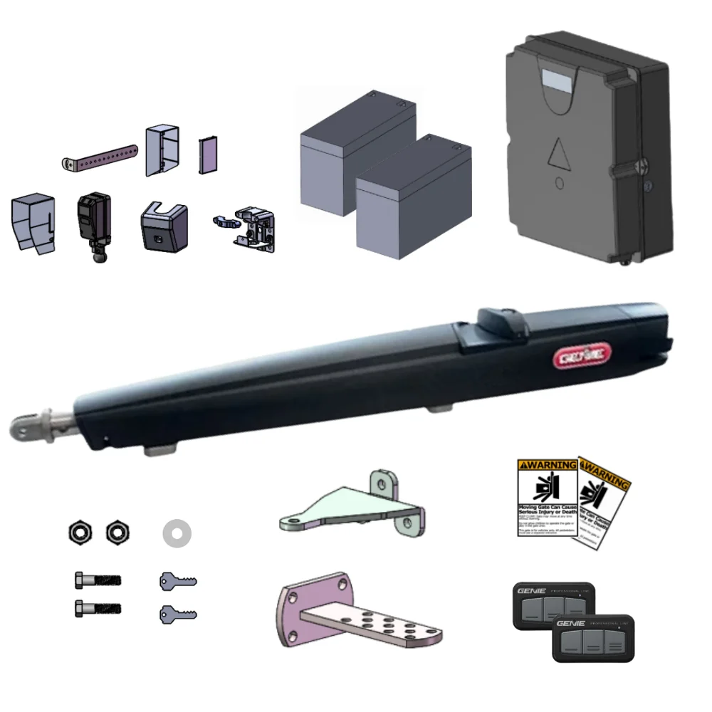 Genie GLA24V Residential Vehicular Swing Gate Operator | GEN-OPGLA24VPKG1