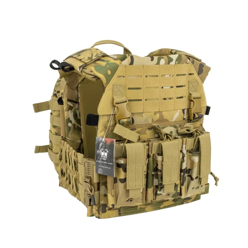 Guard Dog Tactical Cerberus Plate Carrier - Dark Multicam | GDA-CERBERUS-MC