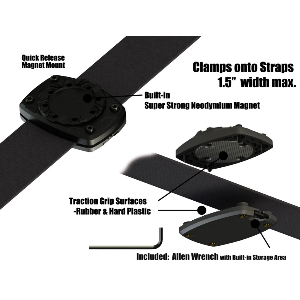 Guardian Angel Magnetic Clamp On Strap Mount (screw-in option available) | GUA-ACC-COSM - Image 6