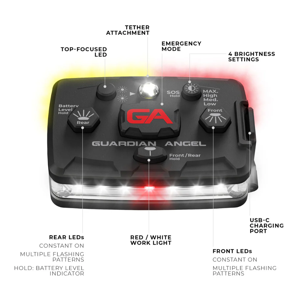 Guardian Angel White / Red & Yellow Elite Series | GUA-ELT-W/RY - Image 3