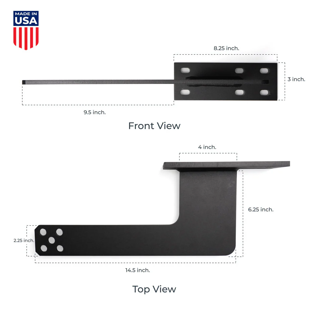 Heavy-Duty Push-to-Open Bracket for LA500 Swing Gate Operator – No Square U-Bolts | FAS-BKT-500-NO-PUSH - Image 2
