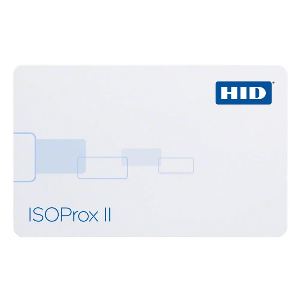 HID ISOProx II Graphics Quality PVC (Low Frequency, White Sequential Non-Matching Card Numbering, Pack of 100 | HID-1386LGGSN