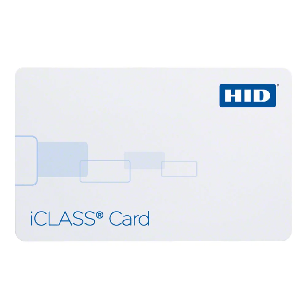 HID iClass Contactless Smart Card Programmed (White Sequential Matching Card Numbering, Pack of 100) | HID-2000PGGMN