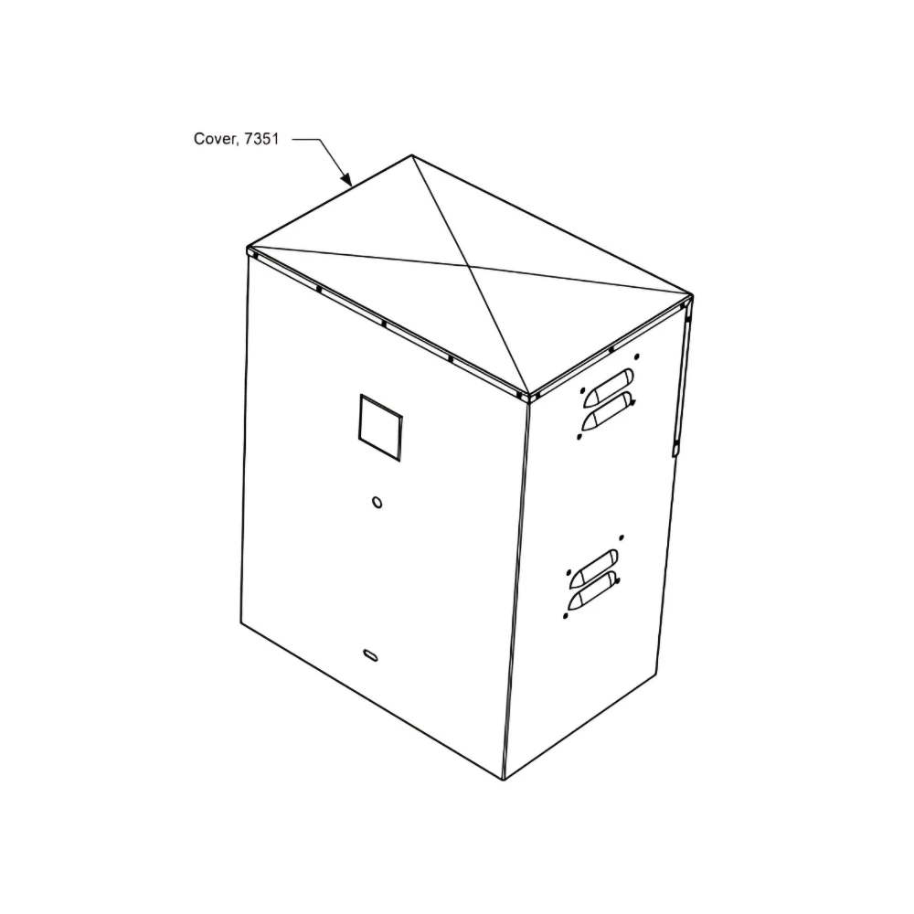 Nice Black Powder Coated Shroud Cover for 7100/7300 Series | HYS-10030490