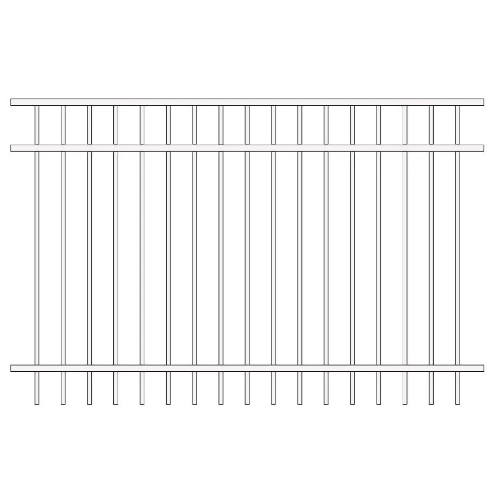 Commercial Fence 4’ H x 6’ W Aluminum Long Islander Style - iDeal - Image 17