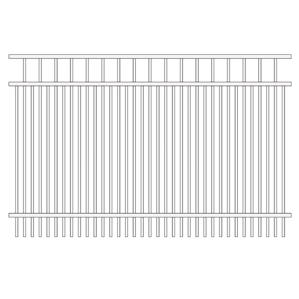 Commercial Fence 4’ H x 6’ W Aluminum Long Islander Style - iDeal - Image 19