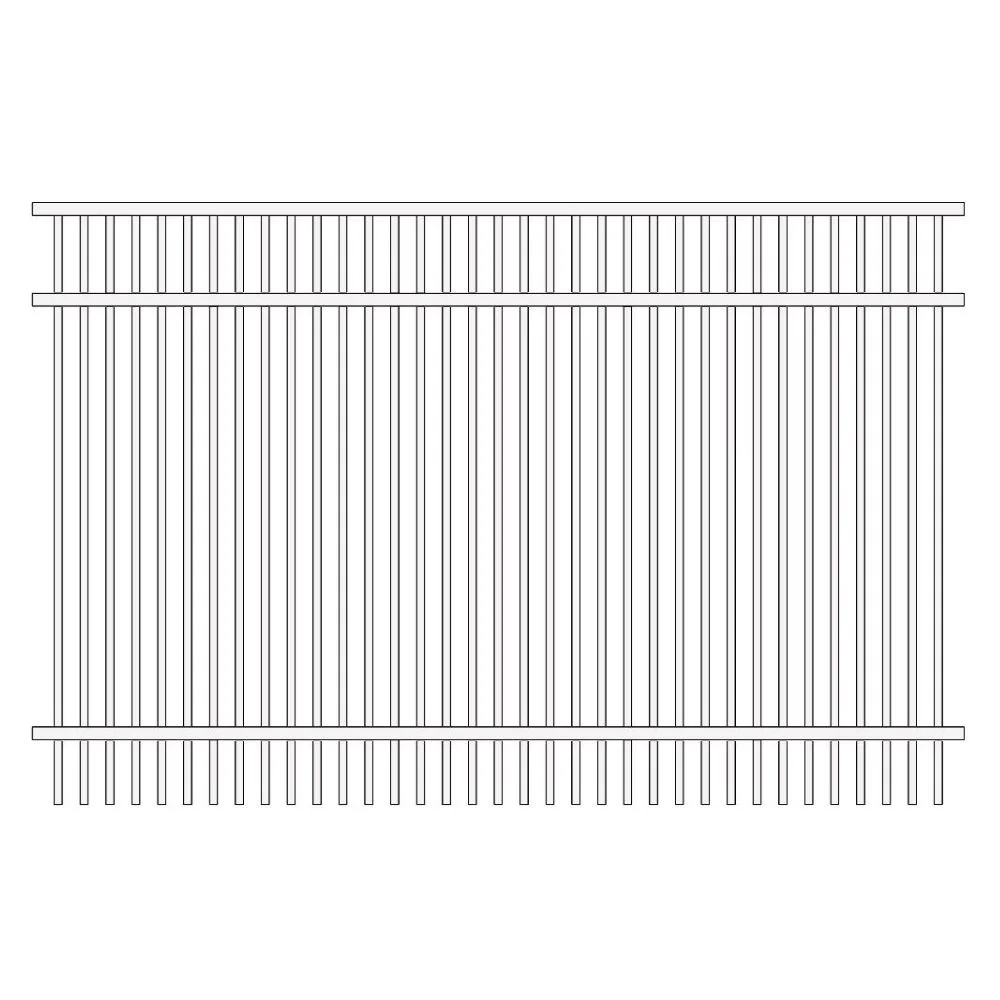 Commercial Fence 4’ H x 6’ W Aluminum Long Islander Style - iDeal - Image 20