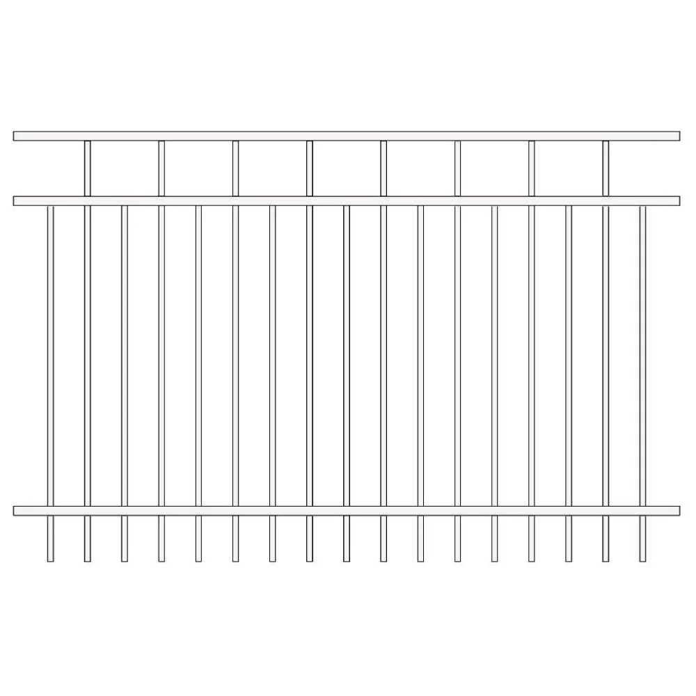 Parkway Fence 4’ H x 6’ W Aluminum Carolina Style - iDeal - Image 11