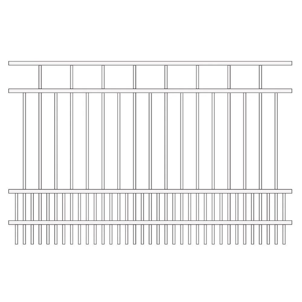 Parkway Fence 4’ H x 6’ W Aluminum Carolina Style - iDeal - Image 12