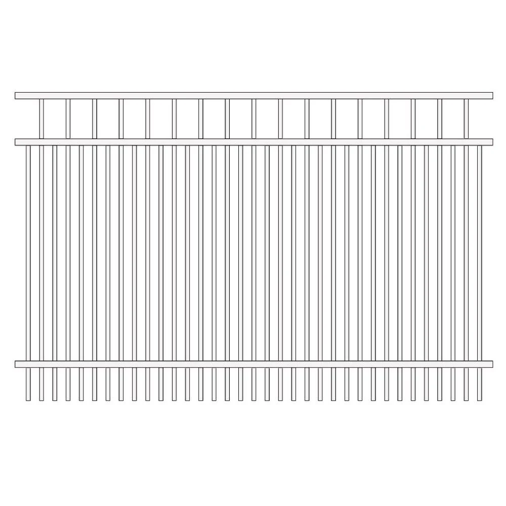 Parkway Fence 4’ H x 6’ W Aluminum Long Islander Style - iDeal - Image 15
