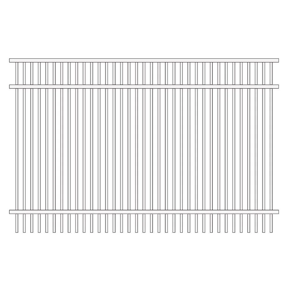 Parkway Fence 4’ H x 6’ W Aluminum Long Islander Style - iDeal - Image 16