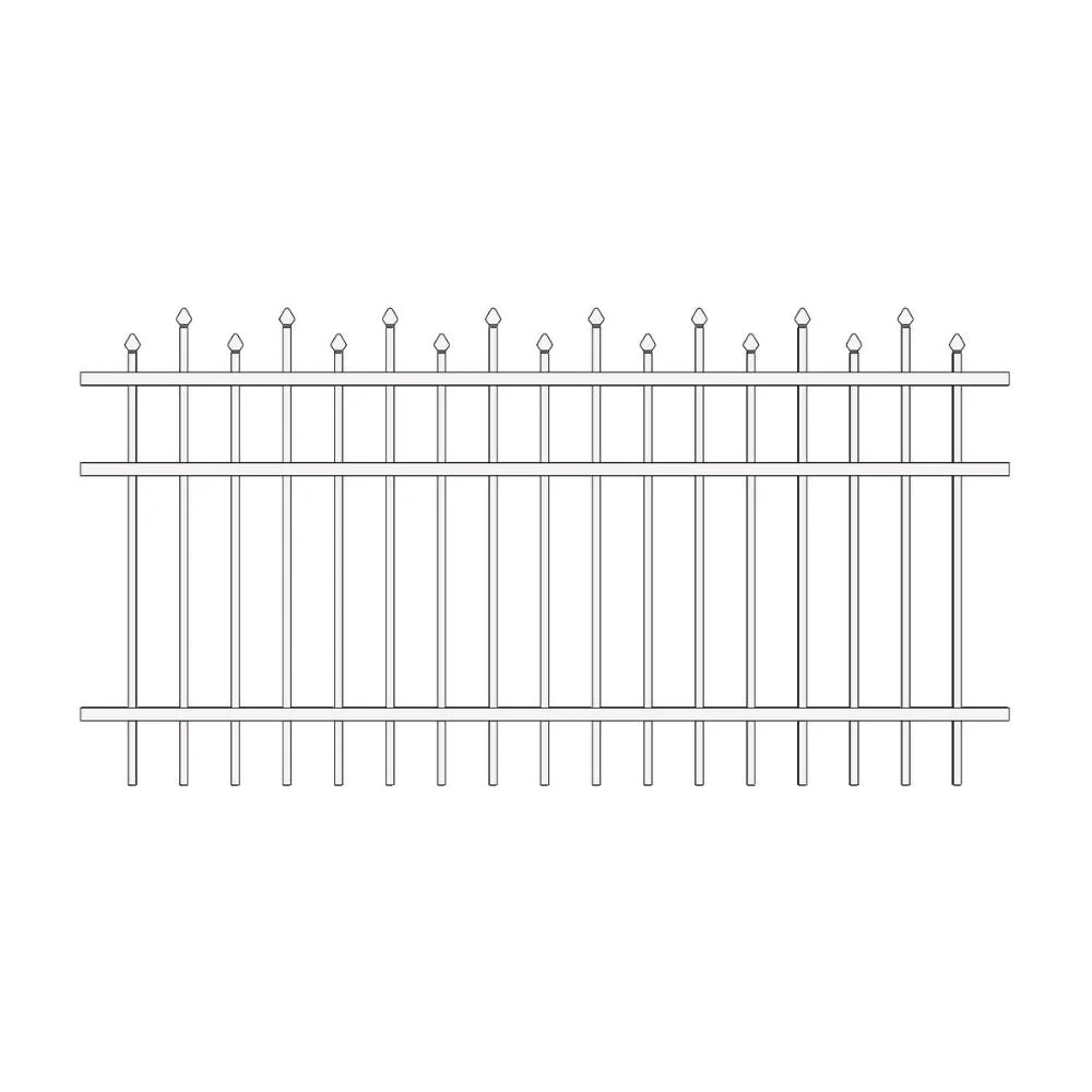 Parkway Fence 5’ H x 6’ W Aluminum California Style - iDeal - Image 12