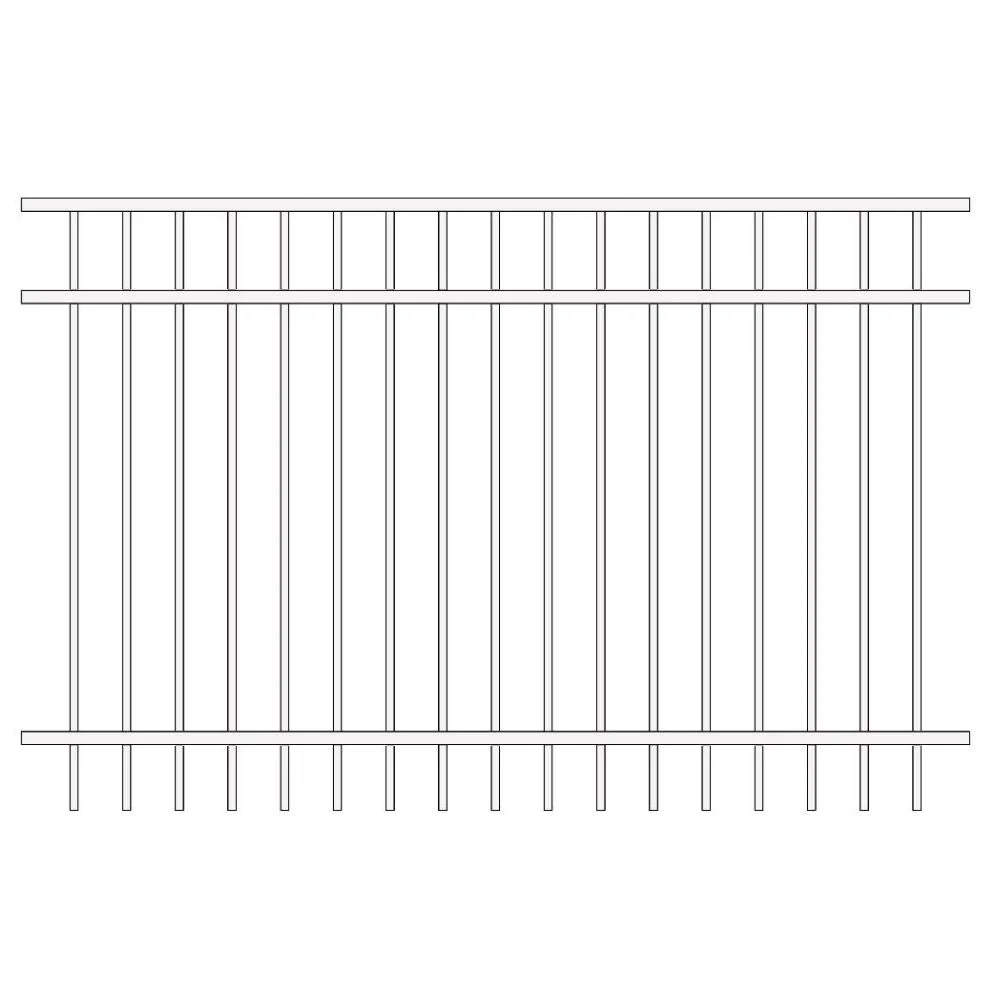 Parkway Fence 5’ H x 6’ W Aluminum Long Islander Style - iDeal - Image 12