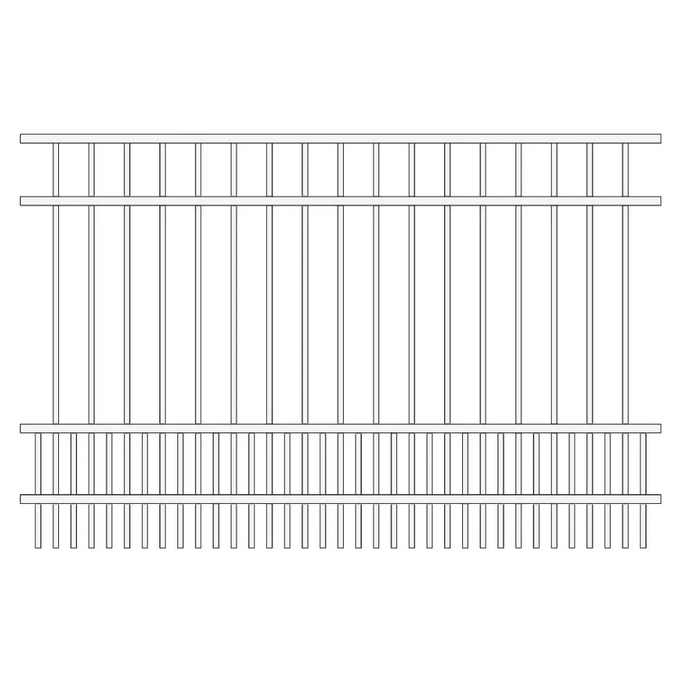 Parkway Fence 5’ H x 6’ W Aluminum Long Islander Style - iDeal - Image 13