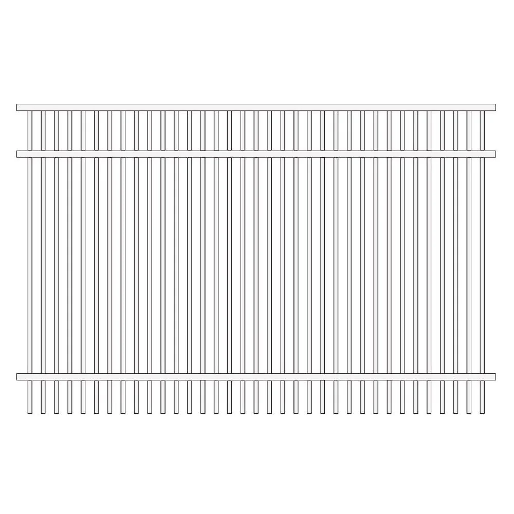 Parkway Fence 5’ H x 6’ W Aluminum Long Islander Style - iDeal - Image 15
