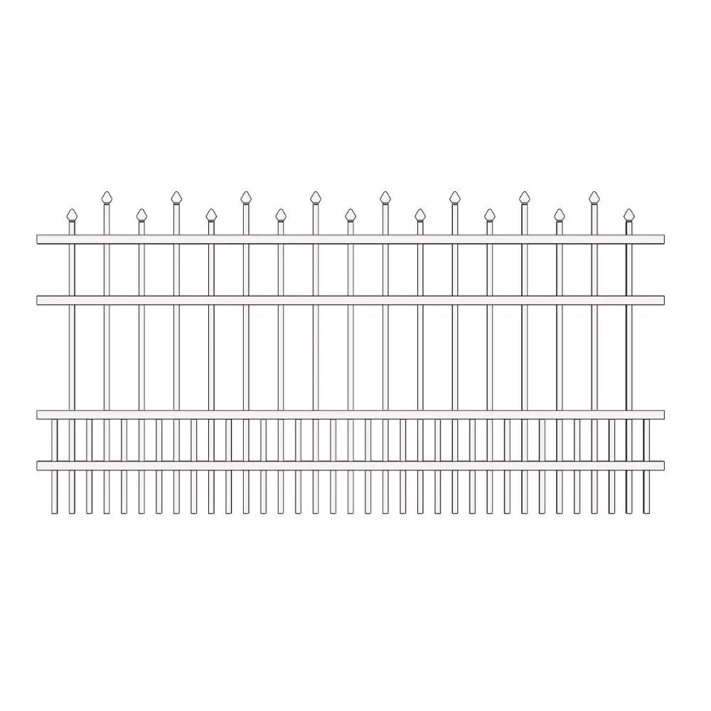 Parkway Fence 6’ H x 6’ W Aluminum California Style - iDeal - Image 13
