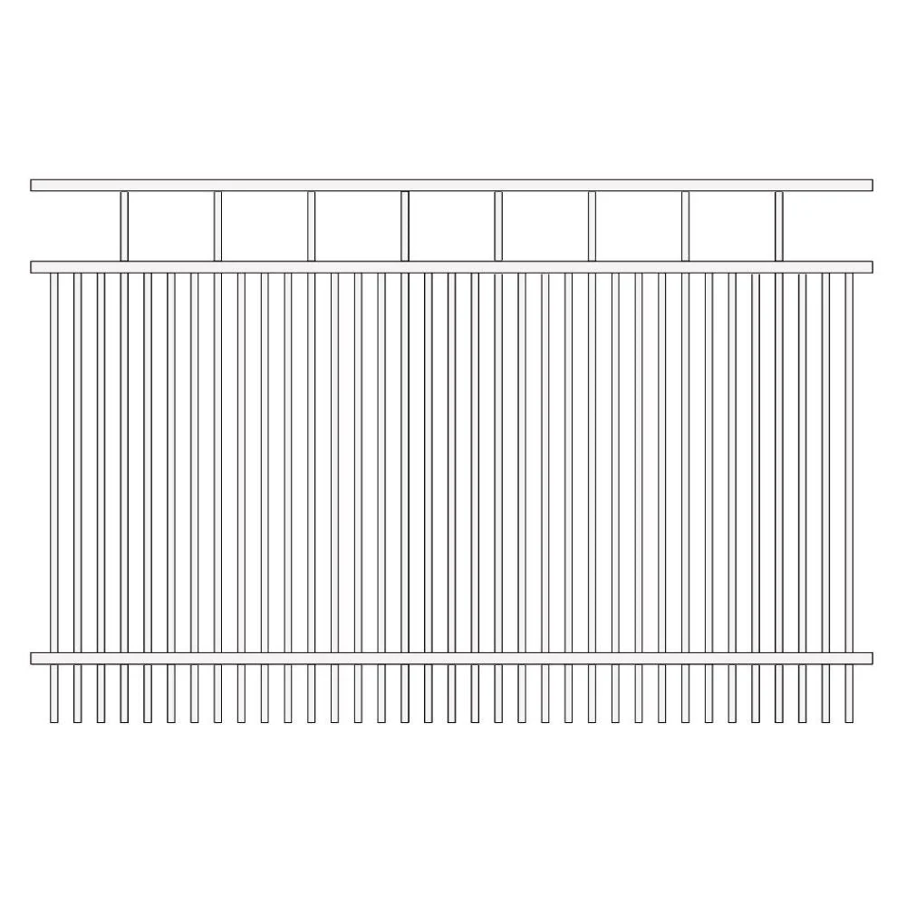 Parkway Fence 6’ H x 6’ W Aluminum Carolina Style - iDeal - Image 12