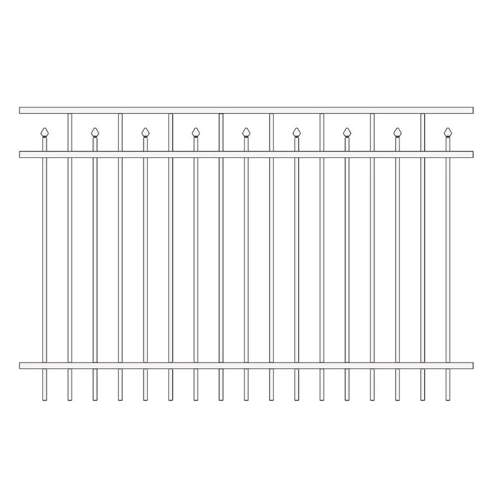 Parkway Fence 6’ H x 6’ W Aluminum Floridian Style - iDeal - Image 11