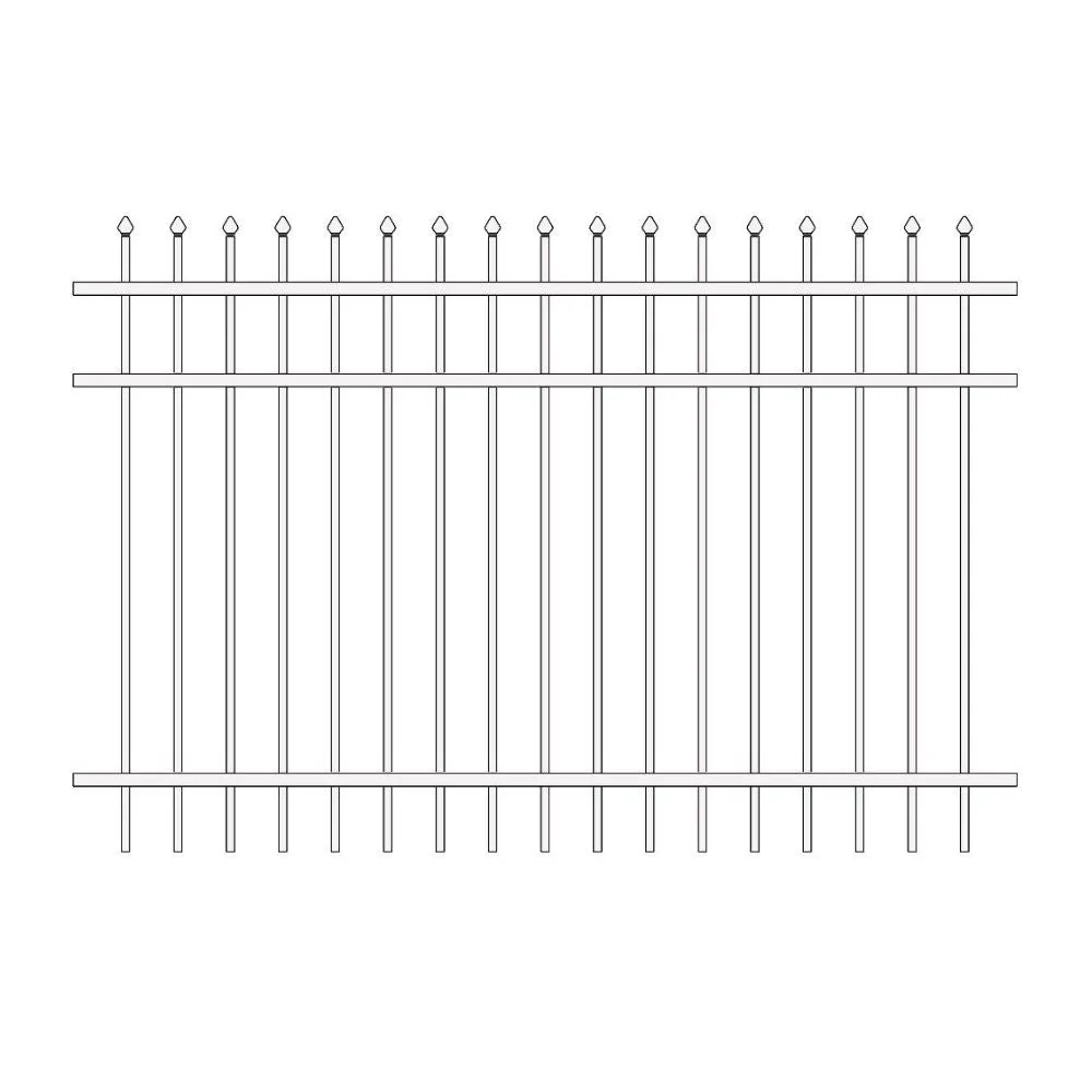 Parkway Fence 6’ H x 6’ W Aluminum Maine Style - iDeal - Image 12