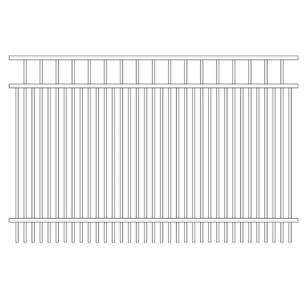 Residential Fence 3.5’ H x 6’ W Aluminum Long Islander Style - iDeal - Image 22