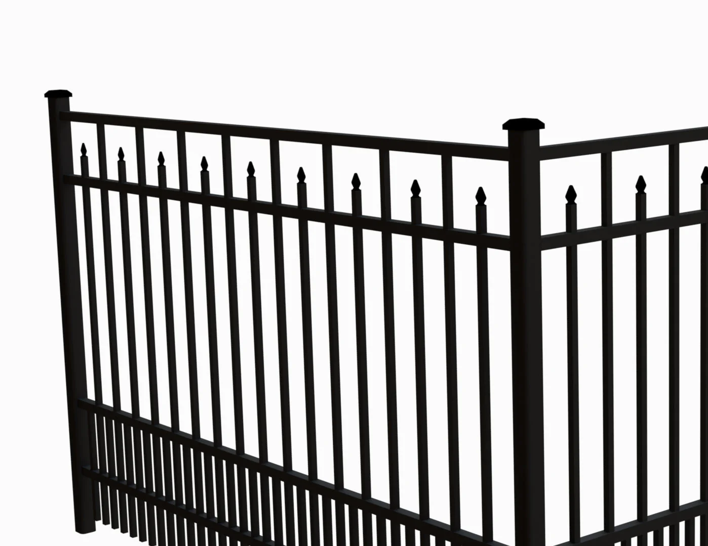 Residential Fence 3’ H x 6’ W Aluminum Floridian Style - iDeal - Image 5