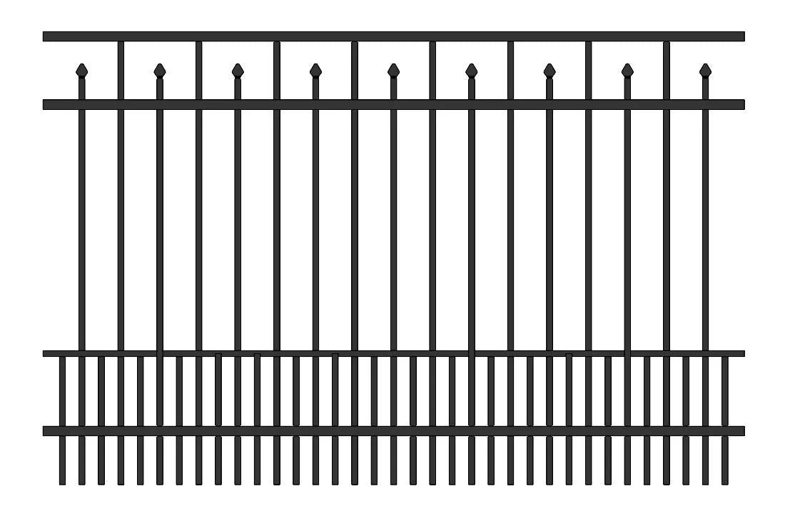 Residential Fence 3’ H x 6’ W Aluminum Floridian Style - iDeal - Image 9