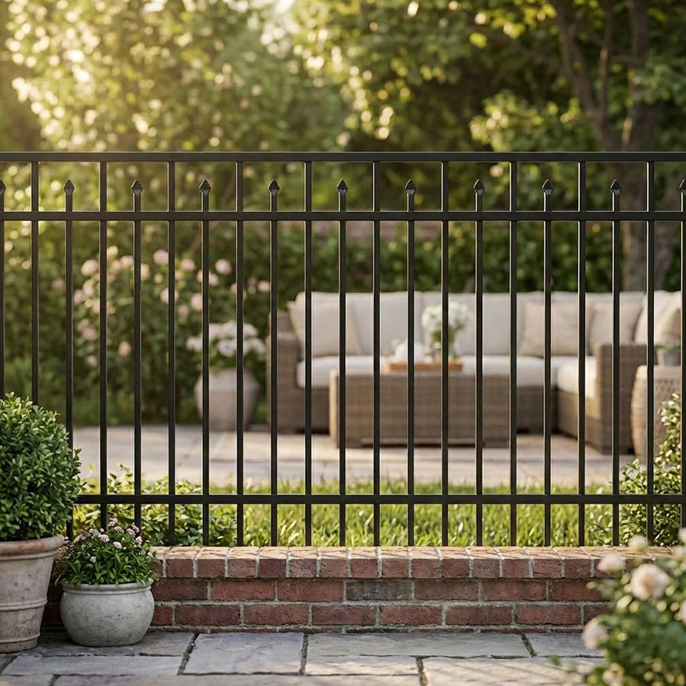 Residential Fence 4’ H x 6’ W Aluminum Floridian Style - iDeal