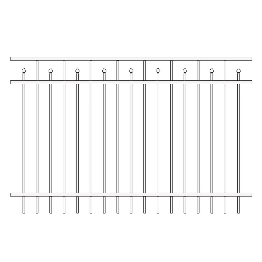 Residential Fence 4’ H x 6’ W Aluminum Floridian Style - iDeal - Image 12