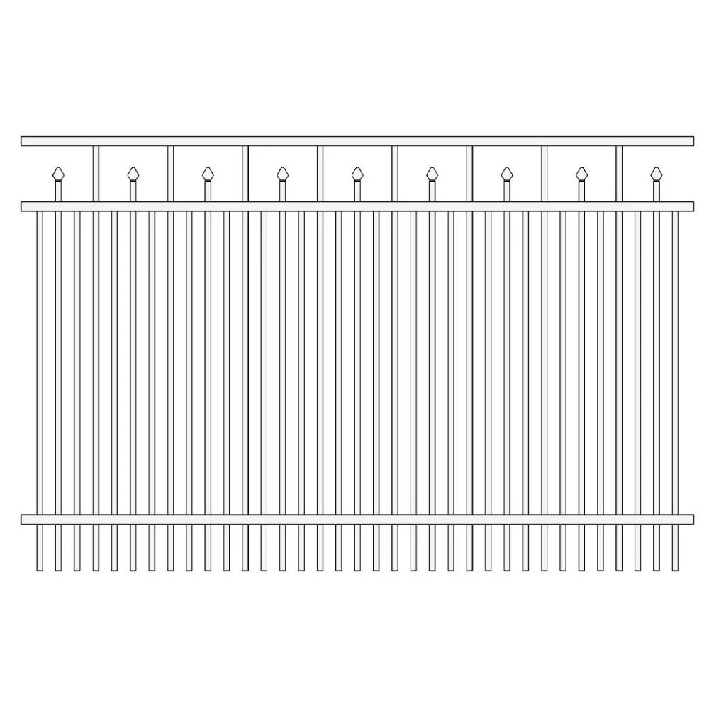 Residential Fence 4’ H x 6’ W Aluminum Floridian Style - iDeal - Image 14