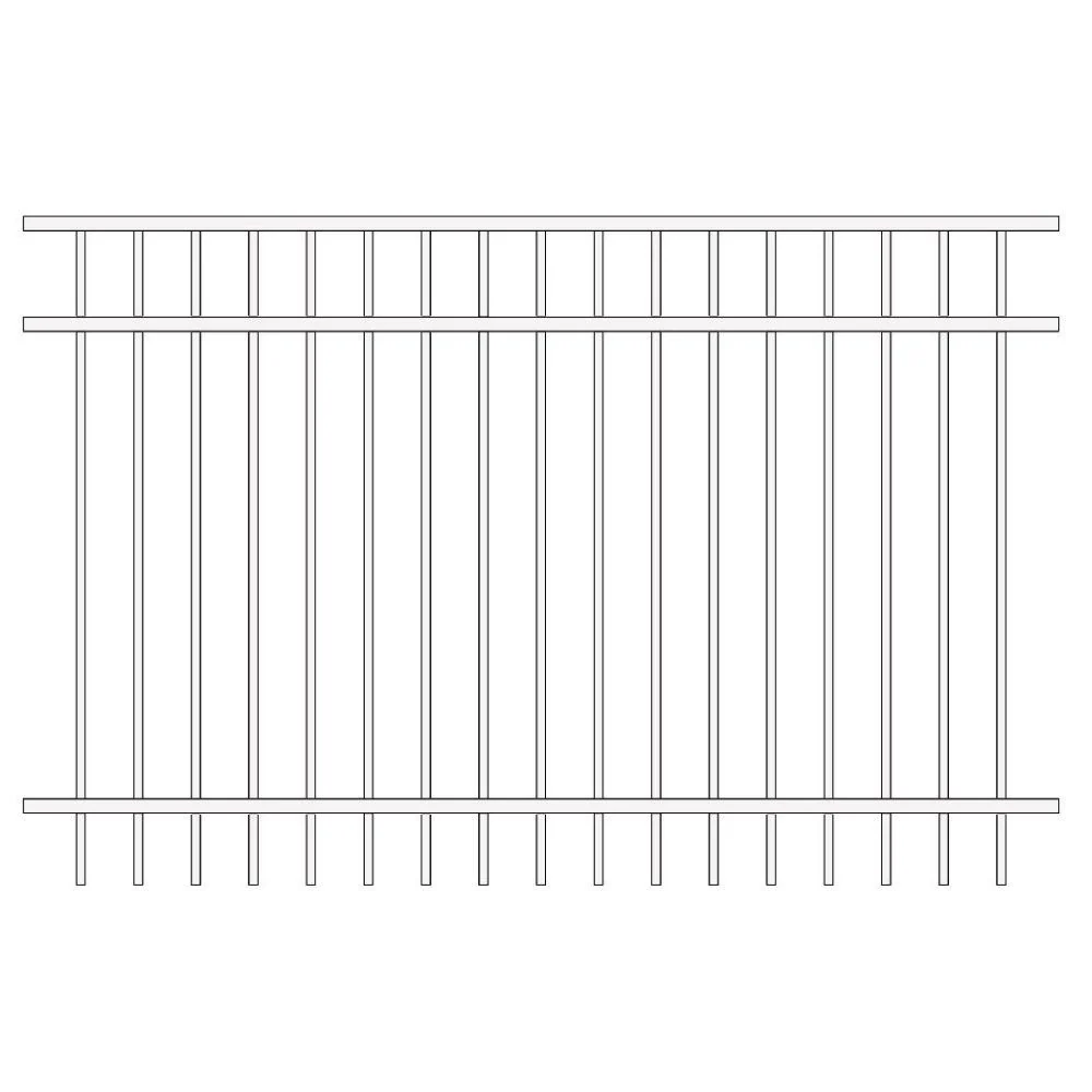 Residential Fence 4’ H x 6’ W Aluminum Long Islander Style - iDeal - Image 13