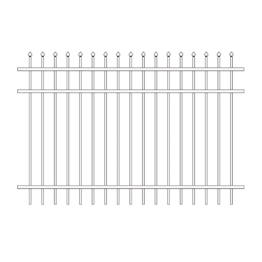 Residential Fence 4’ H x 6’ W Aluminum Maine Style - iDeal - Image 12