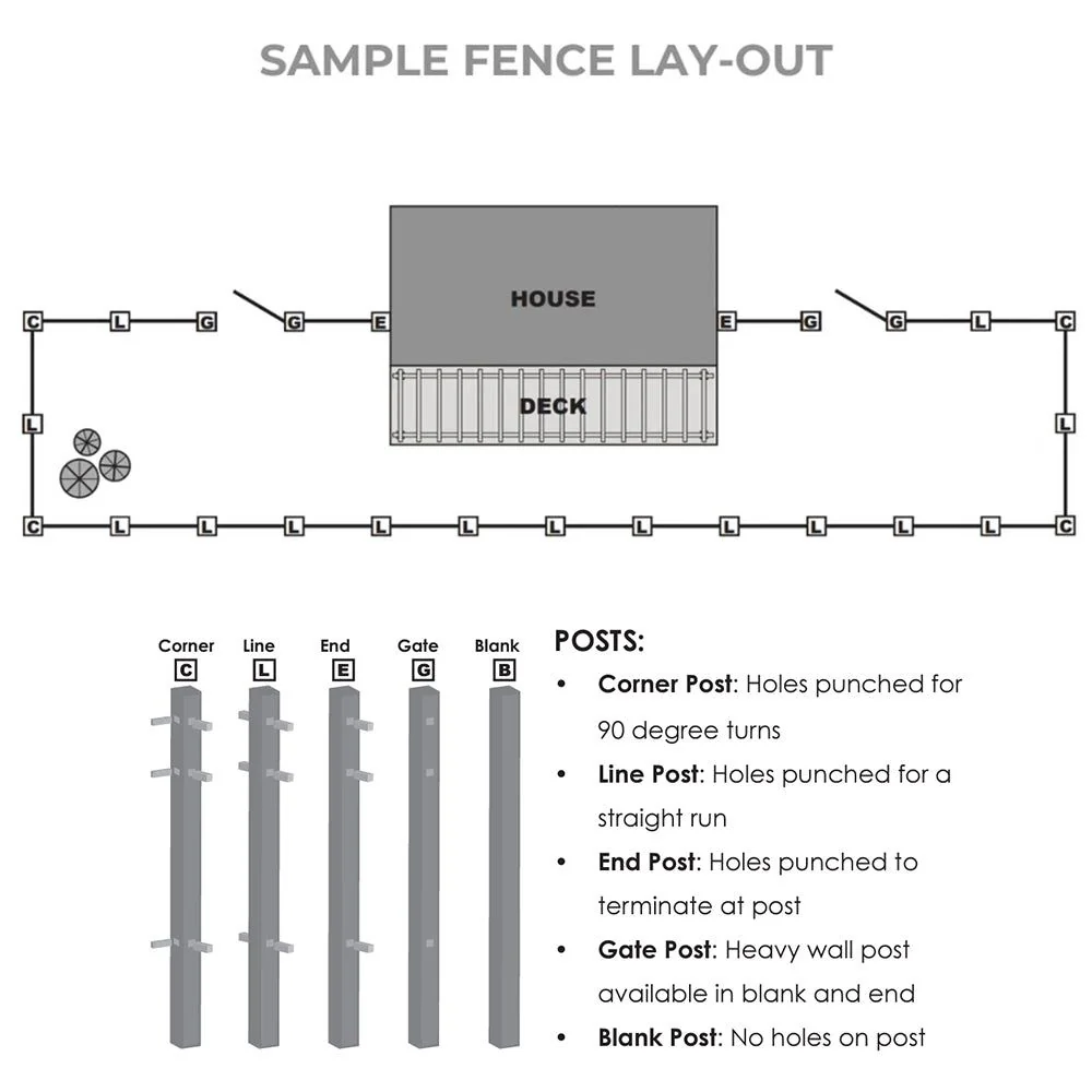 Residential Fence 4’ H x 6’ W Aluminum Maine Style - iDeal - Image 7