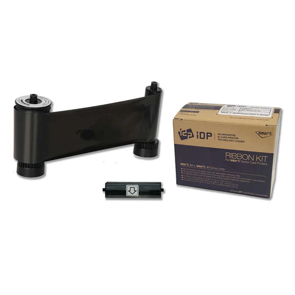 IDP SMART-31 & 51 Series K Resin Black Ribbon (1200 cards/roll) | IDP-659367