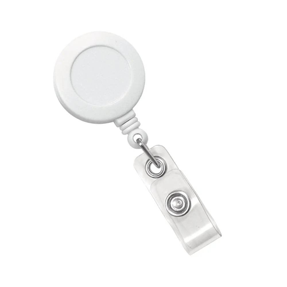 IDP Badge Reel Belt Clip - White (100/pack) | IDP-900633