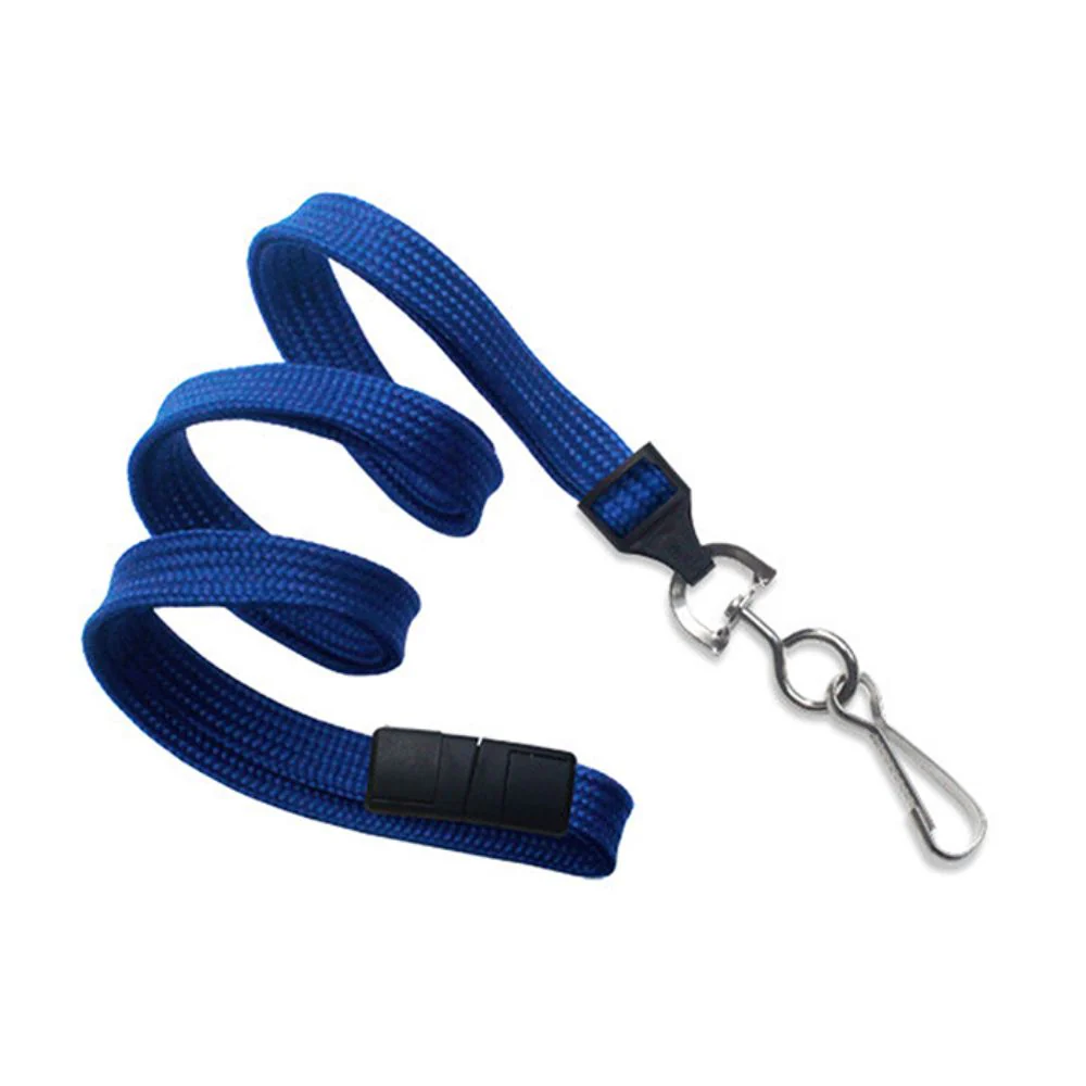 IDP 3/8" Round Breakaway Lanyard Blue (100/pack) | IDP-900640