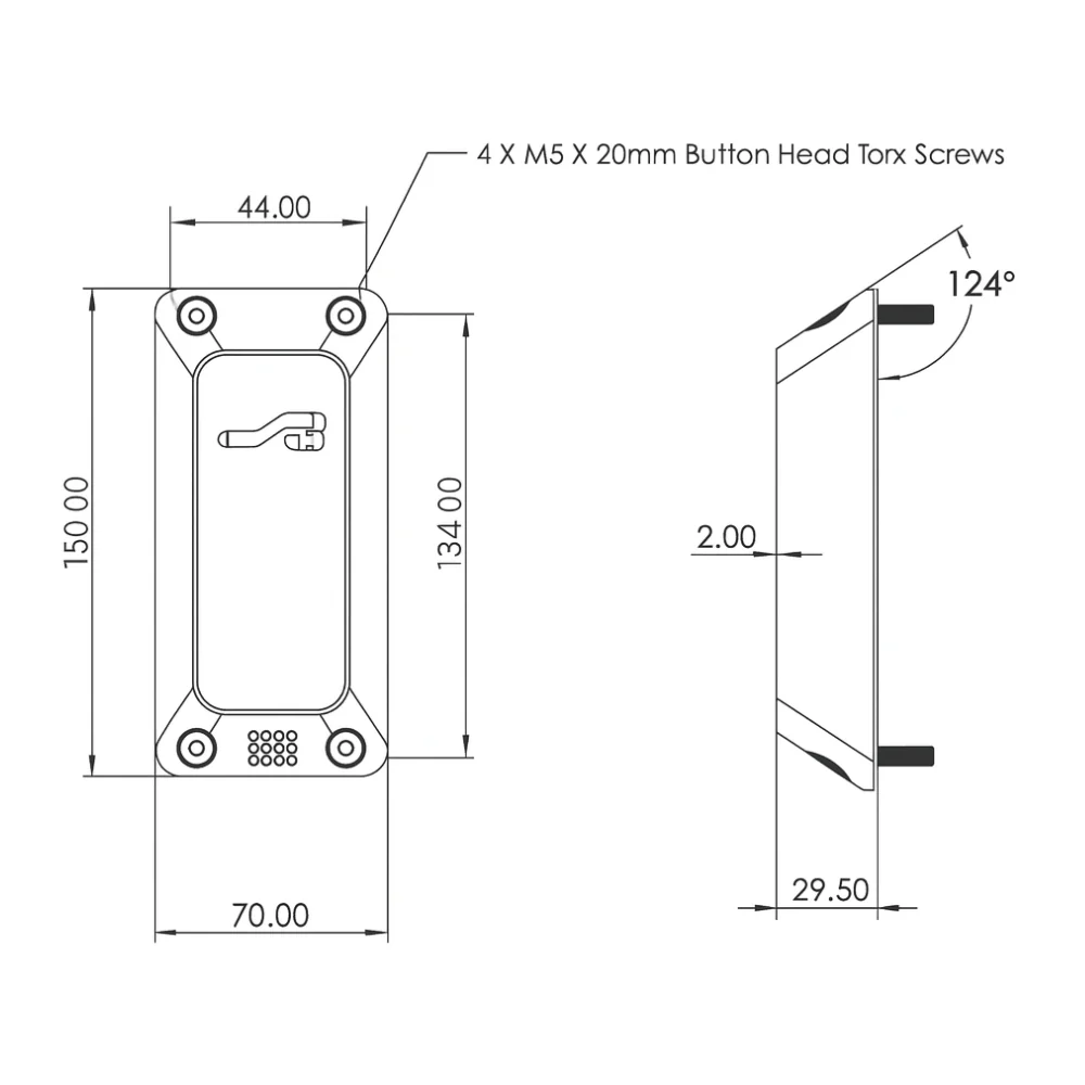 Inner Range 999035 SIFER Reader Vandal Resistant Cover with Inbuilt Spacer - Image 3