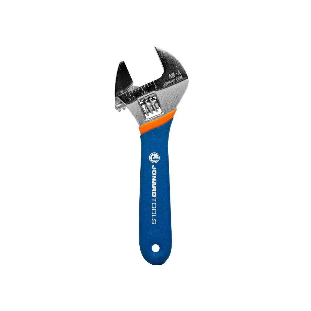 Jonard Tools Adjustable Wrench with Extra Wide Jaws