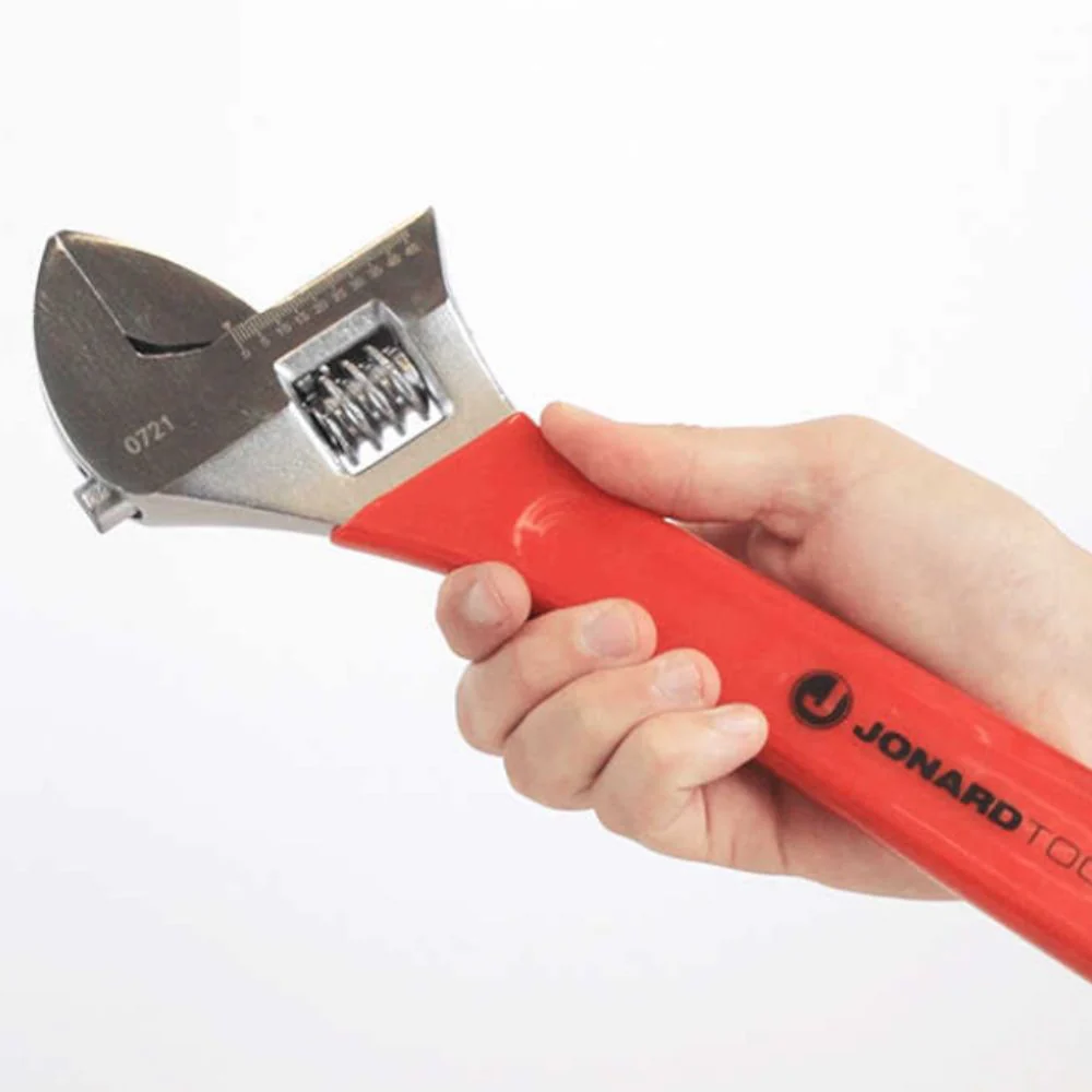 Jonard Tools Adjustable Wrench with Extra Wide Jaws - Image 4