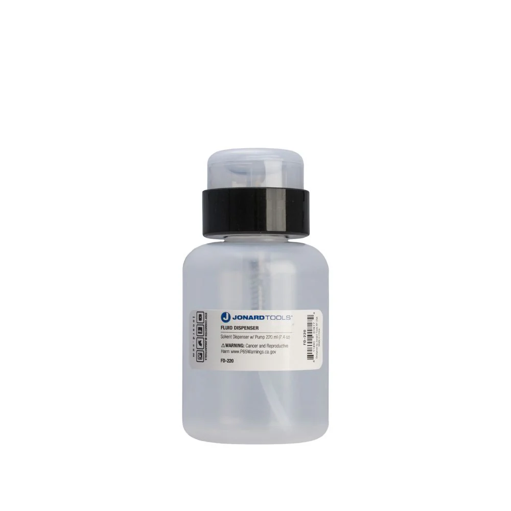 Jonard Tools FD-220 Fluid Dispenser for Fiber Cleaning 220ml | JON-FD-220