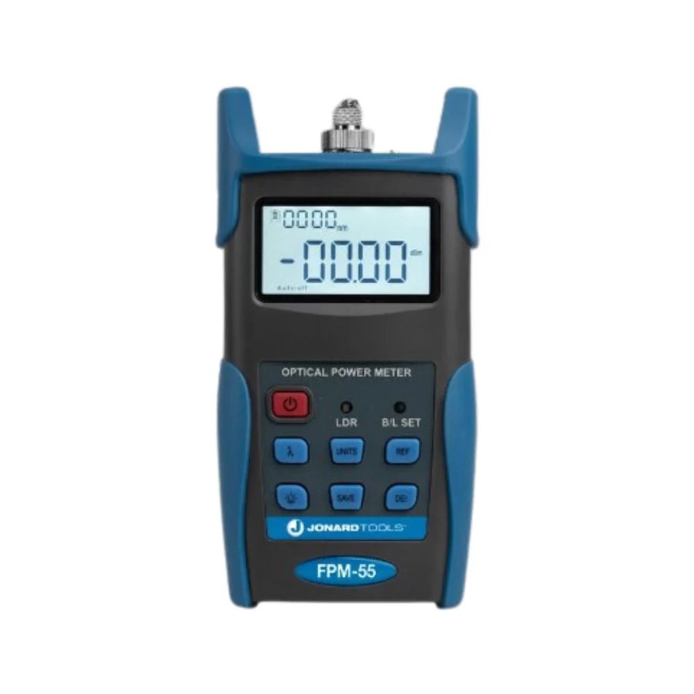 Jonard Tools Fiber Optic Power Meter with Data Storage (-50 to +26 dBm) and FC/SC/LC Adapters | JON-FPM-55 - Image 2