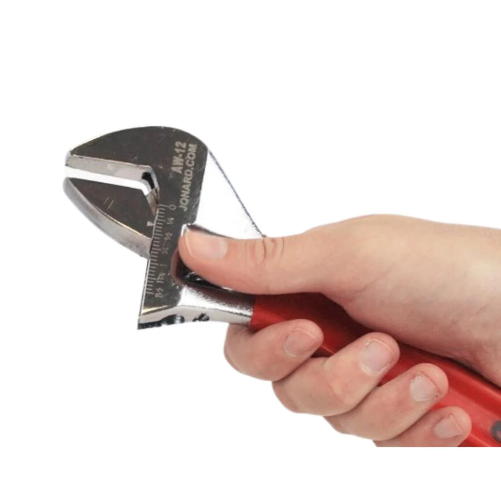 Jonard Tools Adjustable Wrench 12" with Extra Wide Jaws | JON-AW-12 - Image 3