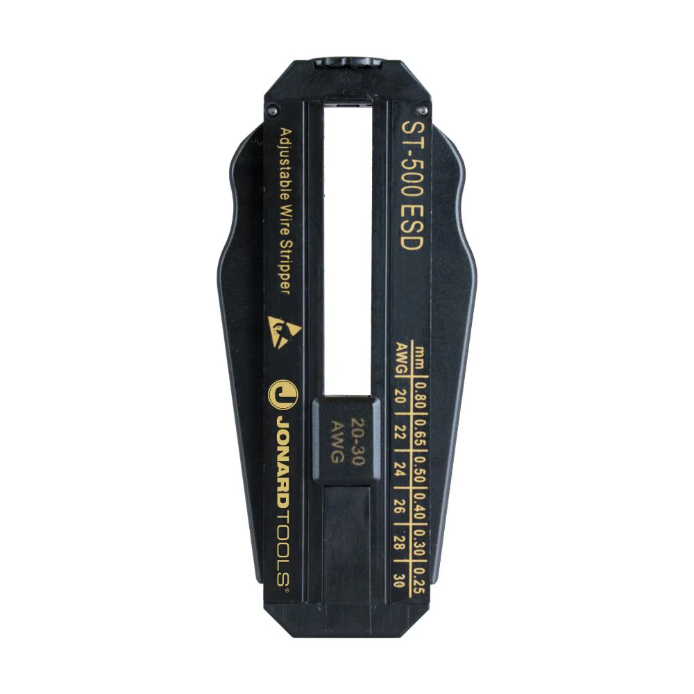 Jonard Tools Adjustable Wire Stripper (20-30 AWG, ESD Safe) | JON-ST-500ESD