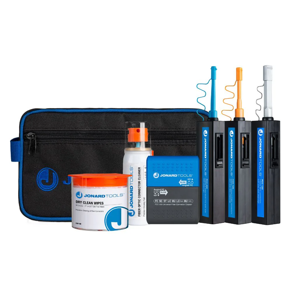 Jonard Tools Fiber Optic Cleaning Kit+ | JON-TK-287