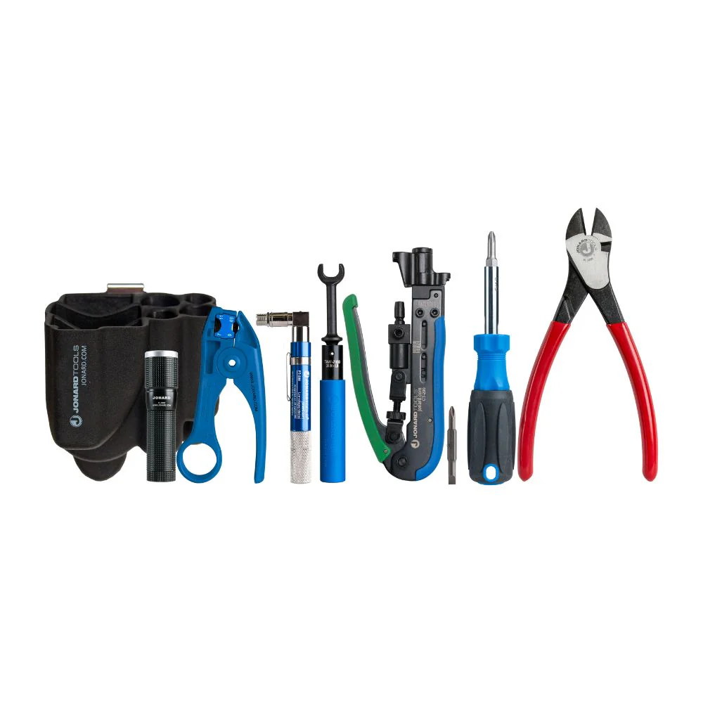 Jonard Tools COAX Tool Kit with Universal Compression Tool for RG59/6/7/11 Cables | JON-TK-85
