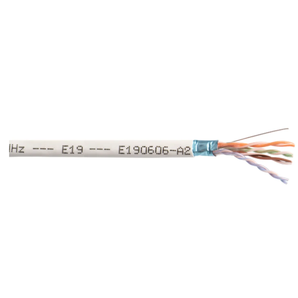 Liberty Cable 24-4P-P-L5SH-WHT 24 AWG 4 Pair Solid, Twisted, Unshielded LAN Cable - White (1000')
