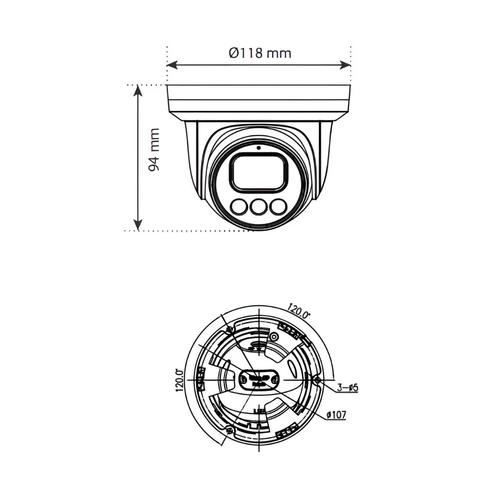 Liberty Camera L3A-IP5TFCS L3 Advantage Series AI 5MP IP Outdoor Turret Camera - Image 2