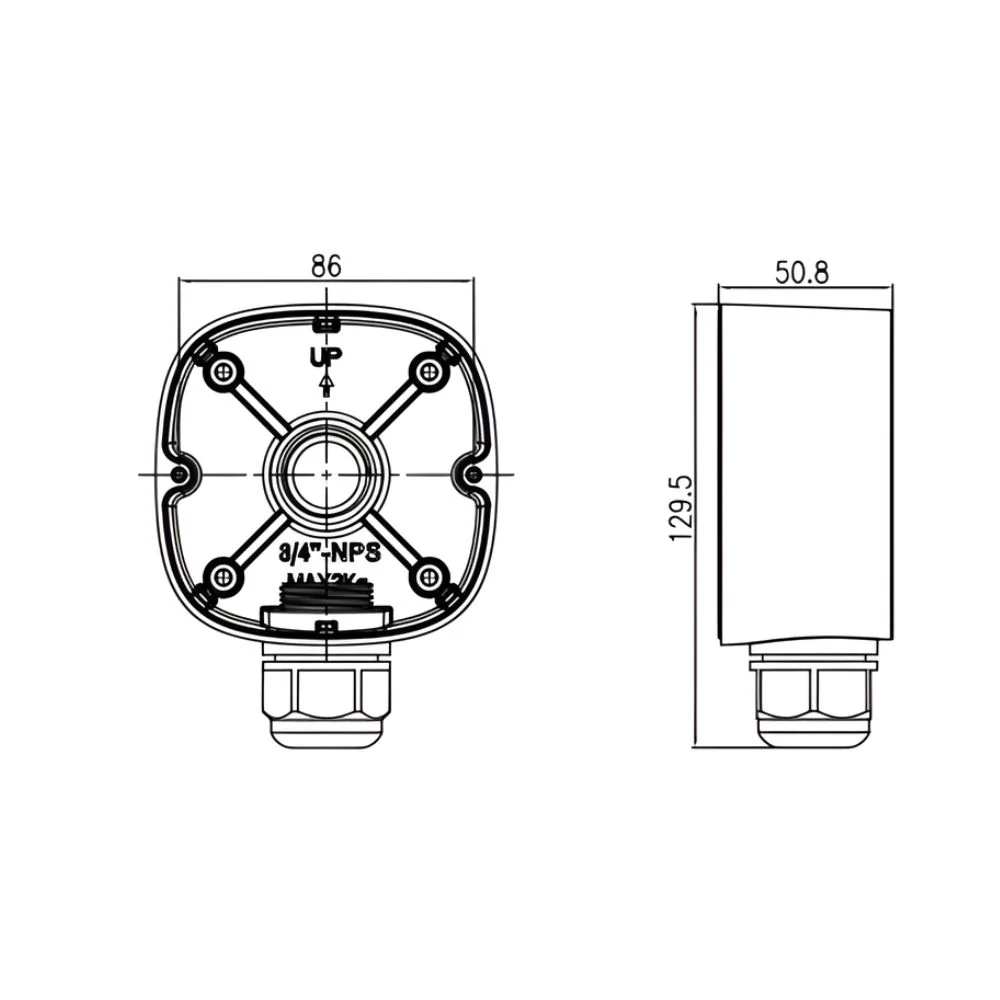 Liberty Camera L3JB4 Camera Junction Box for L3IP8WS - Image 3